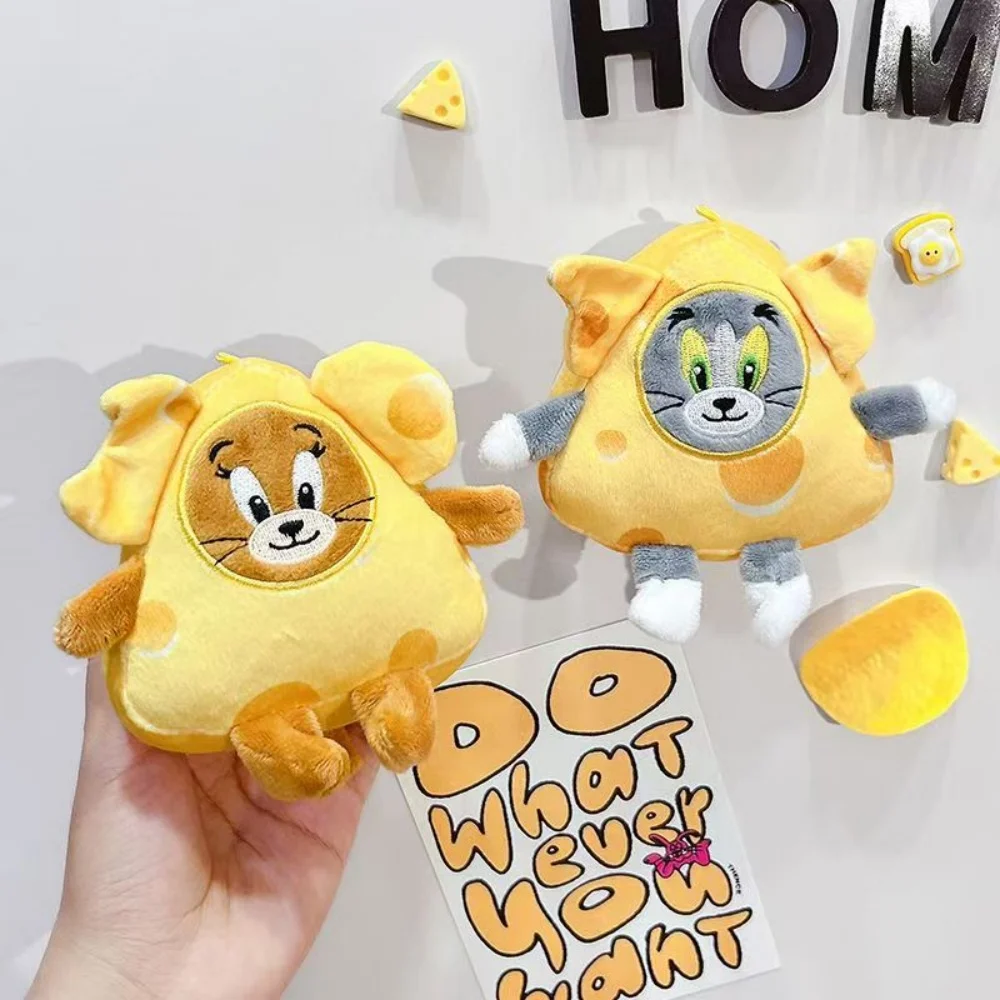 

Kawaii аниме Том и Джерри треугольник сыр плюшевая наклейка на холодильник кукла мультяшное украшение для кухни куклы праздничные подарки для девочек