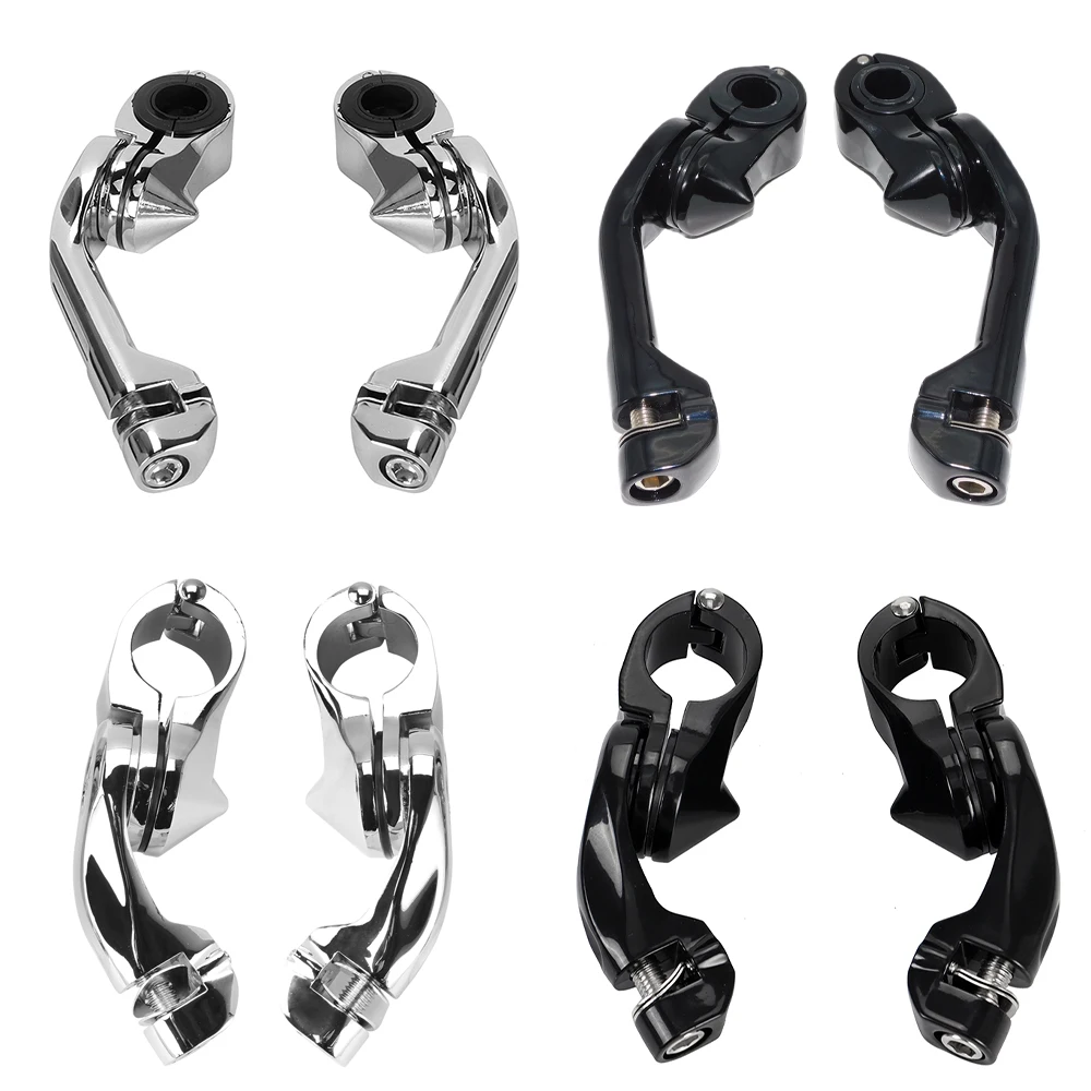 

Мотоциклетный зажим для подножек 32 мм 1,25 дюйма, короткие/длинные дорожные защитные приспособления для двигателя, крепление для подножек для Harley Sportster Dyna Touring Softail