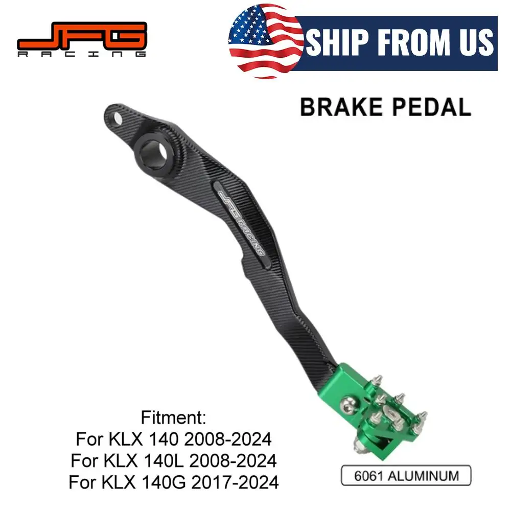 

Рычаг педали тормоза для мотоциклов KAWASAKI KLX140 KLX140L 2008-2024 KLX140G 2017-2024, кованые алюминиевые детали для электрического велосипеда для грязи