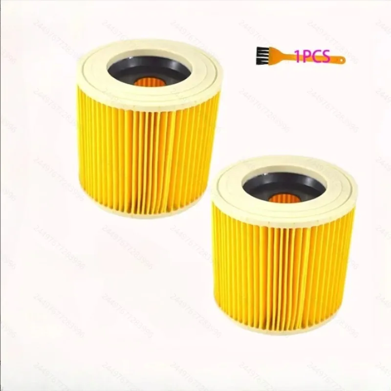 2 Filters + 1 Cleaning Brush Kit, Compatible For Vacuum Models MV2, MV3, WD2, WD3, WD2.200, WD3.500, A2504, and A2004