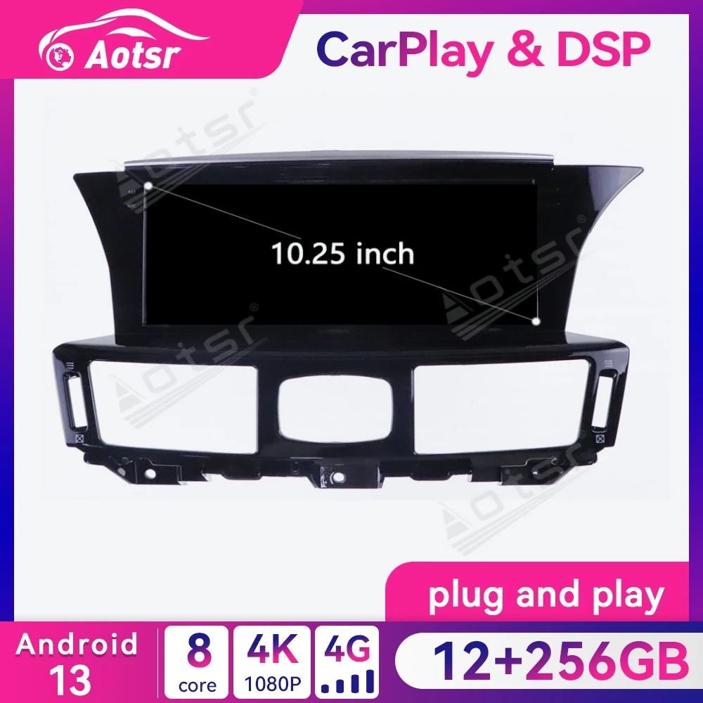 

256GB Car Radio Head Unit For Infiniti Q70 Q70L M25 M35 M37 M56 2013-2018 Android 13 0 Auto Stereo Carplay GPS Navigation Player