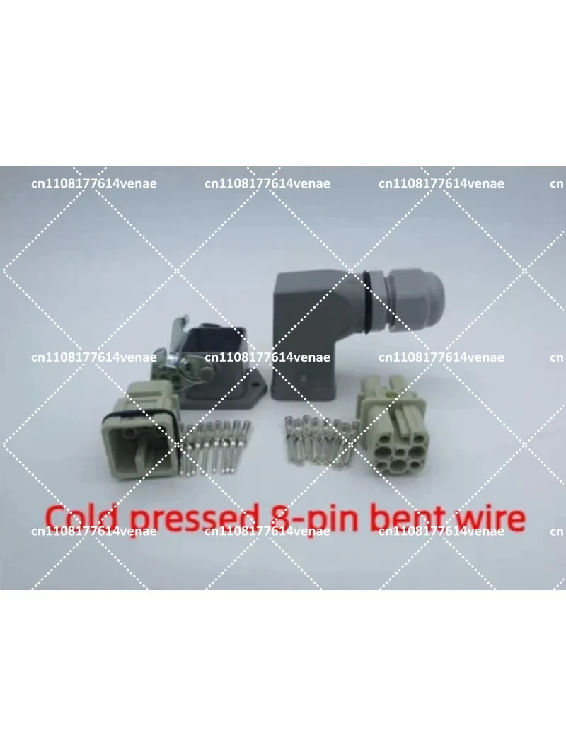 Heavy Duty 8 Pin Crimp Connector HDC HD 008M F Aviation Plug Socket for Automation Equipment
