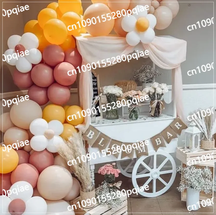 Wedding Candy Cart Display Wooden Folding Cart with Wheels for Children Display Racks Party Decor Cake Candy Cart