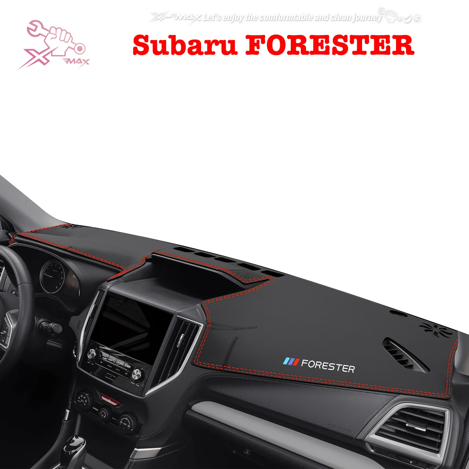 

Коврик для приборной панели автомобиля с левым рулем для Subaru FORESTER 2019-2025, светоблокирующая накладка, коврик для центральной консоли, защита от солнца