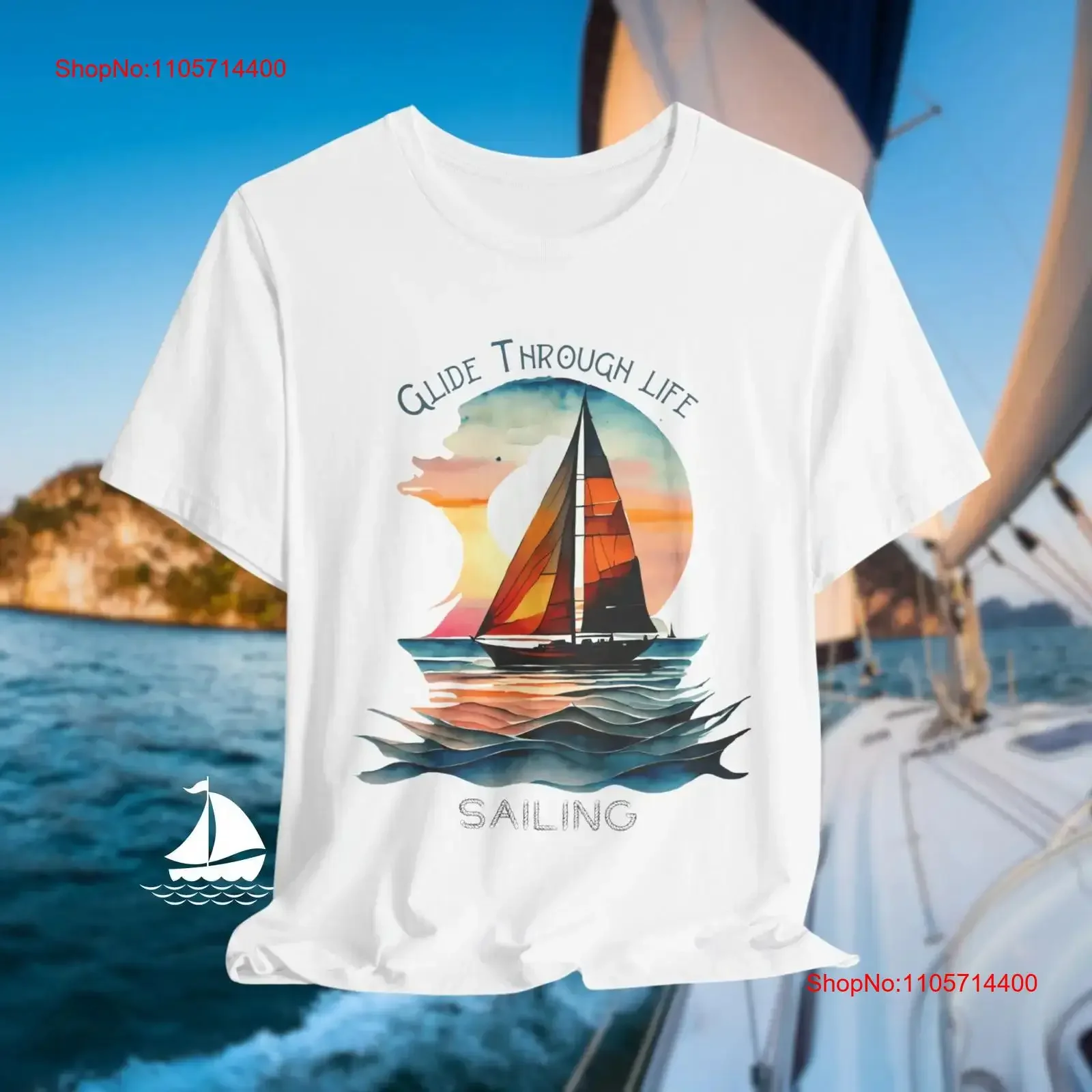 Boating T Shirt Sailing Nautical Vacation Captain Sailors Cruise Travel Ocean Adventure Top vintage Washed designer clothes