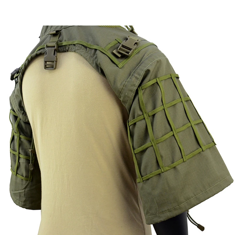 Atmungsaktive Ghillie-Anzug-Grundierung, Mesh-Nylon, Camouflage-Jagd-Ghillie-Basis, Sniper Viper Hood für Airsoft Paintball – Detail 33