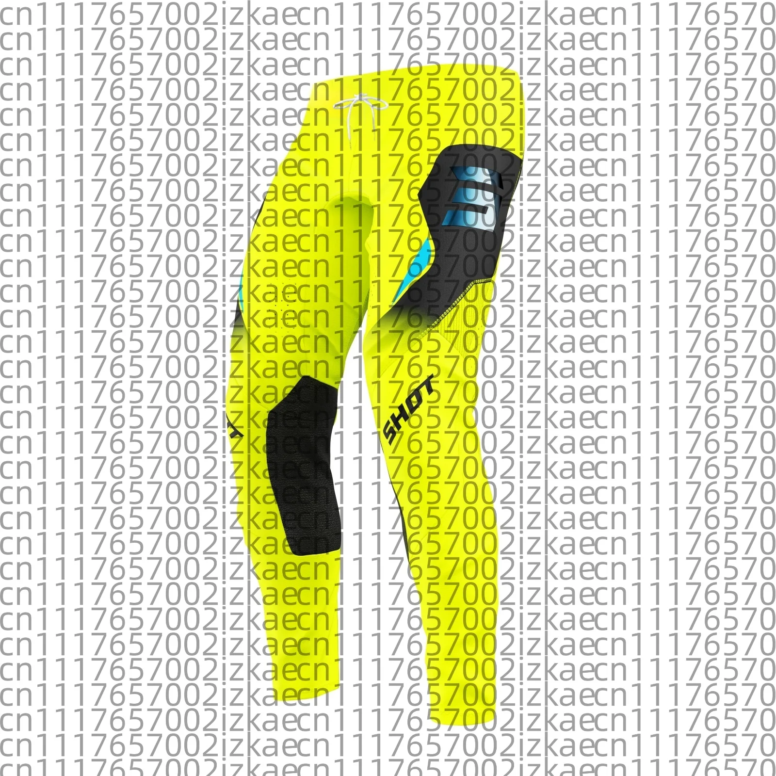 New Model Cycling Clothes Breathable Quick Drying Mountain Bike Off Road Motorcycle Men Women Loose  Fluorescent Yellow Pants