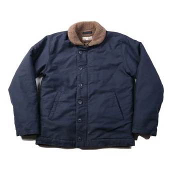 NON STOCK USN N-1 Deck Jacket Sherpa Lining Military Style Men Warm Coat 3 Colors 5 NON STOCK USN N-1 Deck Jacket Sherpa Lining Military Style Men Warm Coat 3 Colors 5