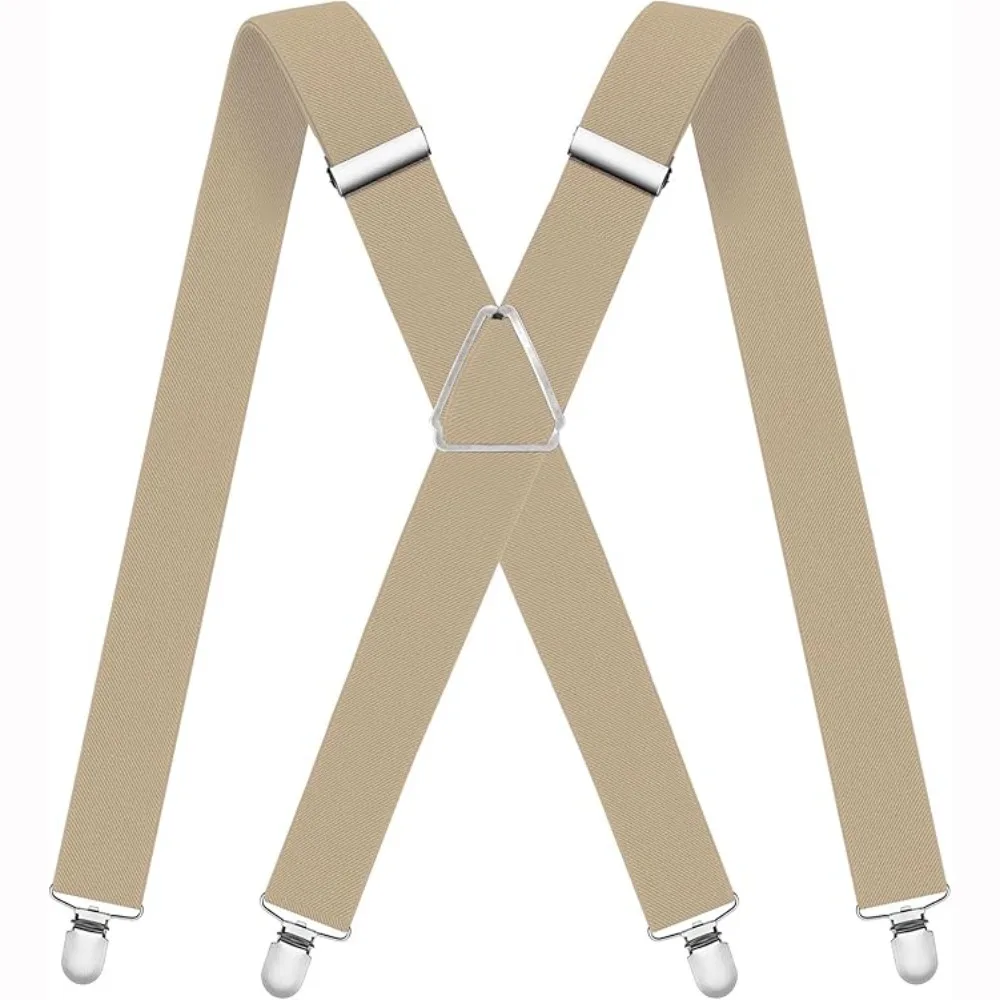 Men's Adjustable Elastic Clip-On Suspenders