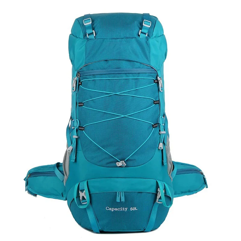 Mochila de caminhada tática para homens e mulheres, sacos de viagem para camping, montanhismo, trekking, mochila esportiva militar ao ar livre, 50L