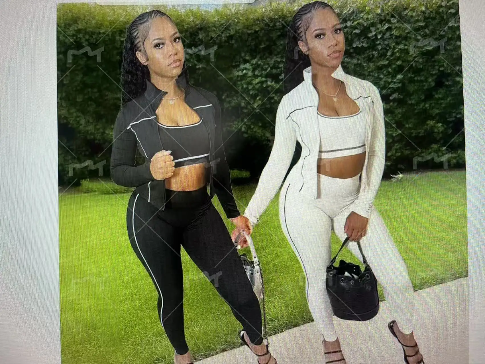 DD0160 Ensemble de sport décontracté pour femmes européennes et américaines, respirant, absorbant la sueur, amincissant, Yoga, ensemble trois pièces