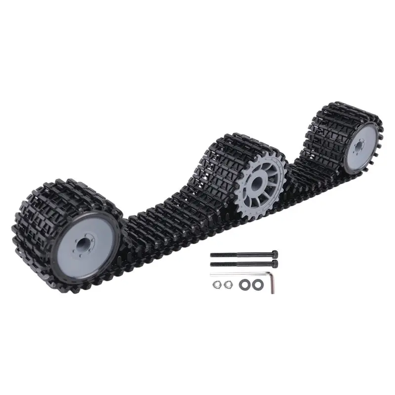 ABJL-Track + Track Drive Wheel / Track Wheel + Bearing Wheel Tank Car Chassis Robot Wall Power Model Spare Parts Accessories Kit