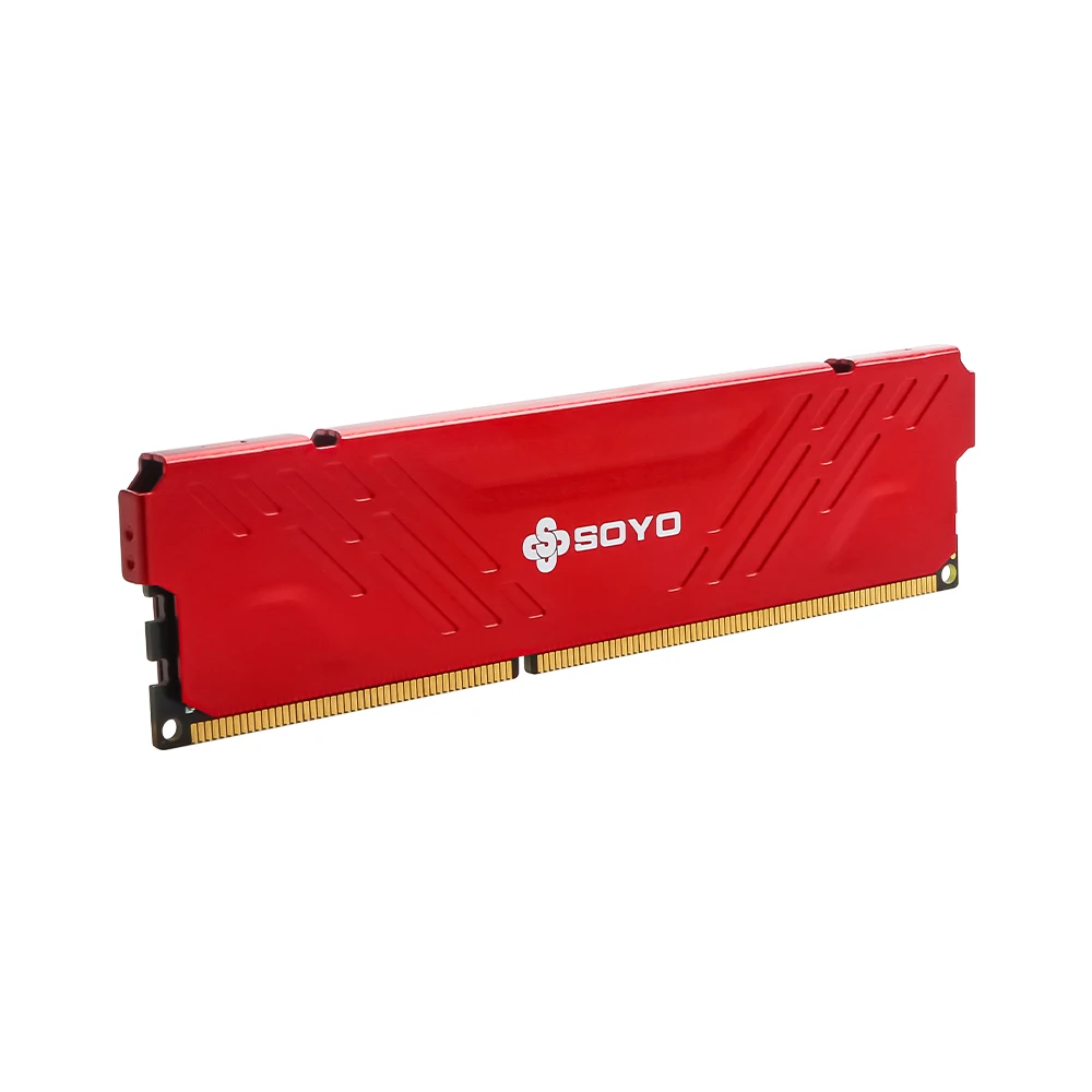 SOYO 8GB DDR3 1600MHZ Memory RAM  240-Pin 1.5V for Desktop PC memoria RAM no ECC black white red intel AMD 64BIT computer