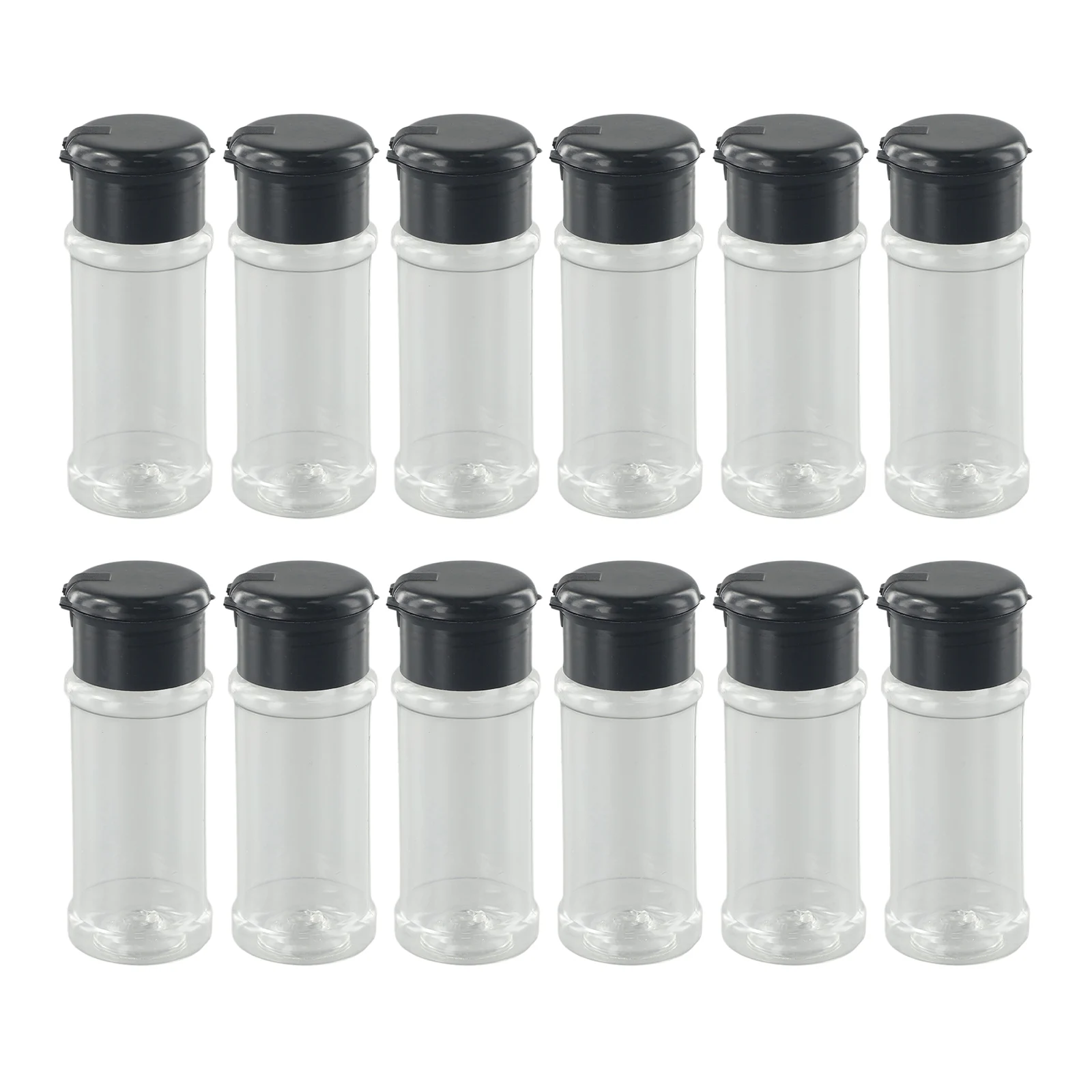 

12pcs/Set 100ml Seasoning Jar Can Spice Salt Pepper Shakers Pepper Bottle Barbecue Condiment Kitchen Gadget Tool