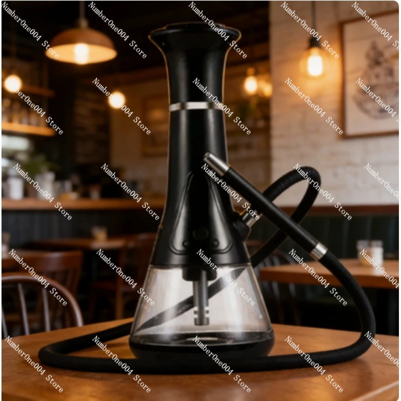 

Portable LED Electric Shisha Set One-Touch Luxury Hookah Kit for Party Bar