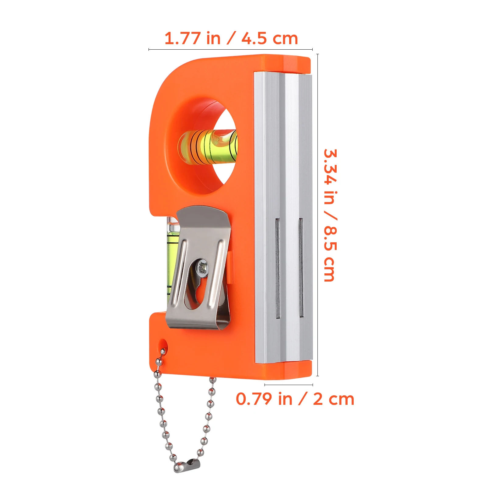 2pcs Mini Bubble Level Ruler Horizontal Measuring Instrument Aluminum Alloy High Precision Practical Tool For Home Industrial