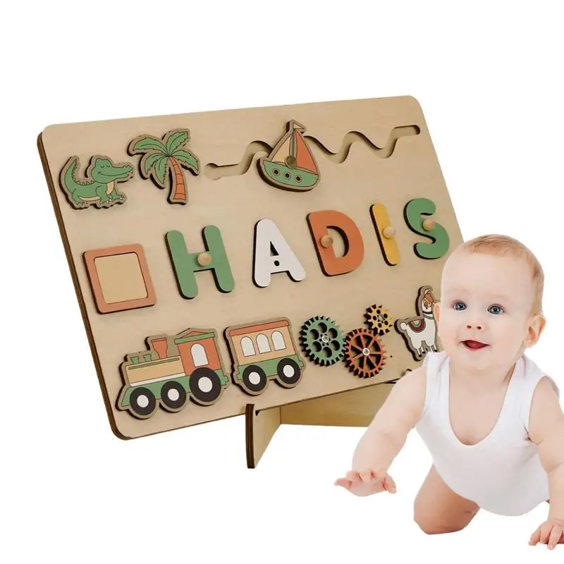 

Wooden Name Puzzles Wooden Alphabet Game Puzzle And Letters Educational Toys For Toddler Activities And Learning