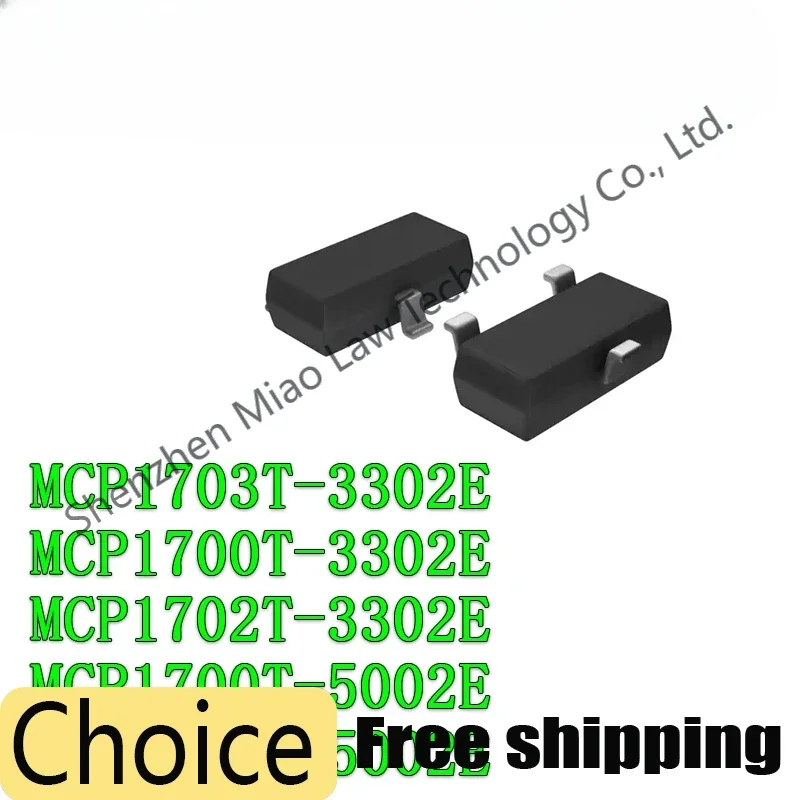 10 MCP1703T-3302E/CB SOT23 MCP1703 3,3 V MCP1700T-3302E/TT MCP1700T MCP1702 MCP1702T-3302E/CB MCP1700T-5002E TT MCP1702T-5002E