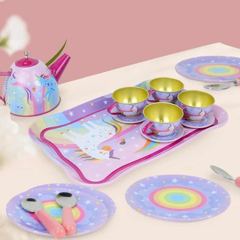 AfternoonTea Kitchen Toy Cartoon Theme Role Play Teaset Toy Christmas Gift