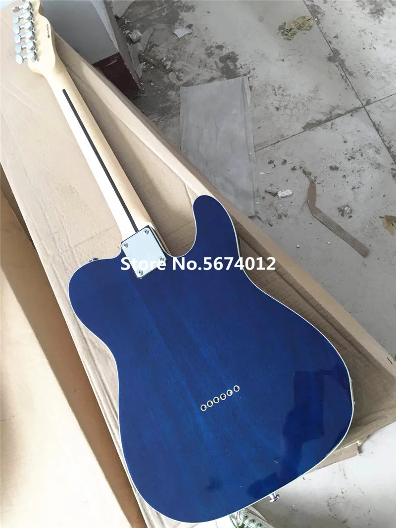 High quality new left hand blue electric guitar free shipping