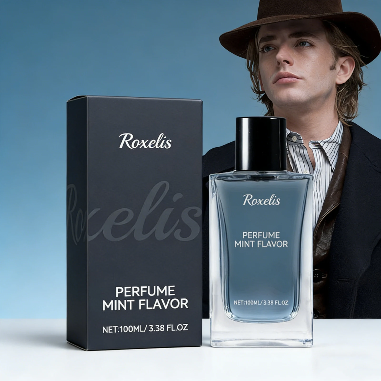 

Мужской парфюм ROXELIS 100 мл с ароматом мяты обеспечивает свежий и стойкий эффект, идеально подходит для романтических свиданий, создавая привлекательный образ.