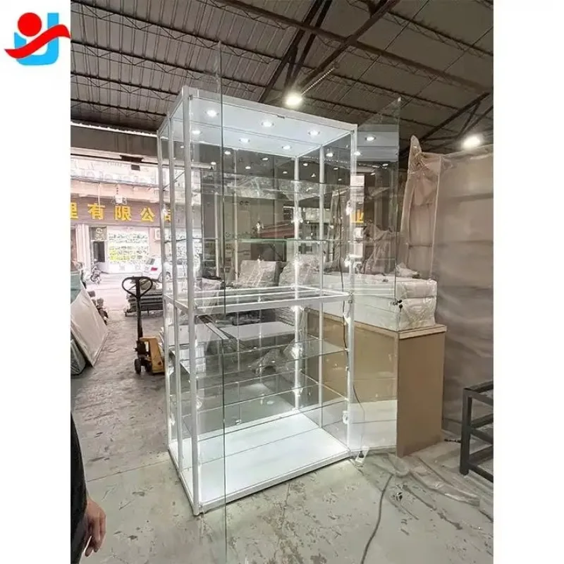 Vetrine per forniture di fumo per vetrina in vetro di vendita personalizzata. Vetrine per esposizione del negozio di fumo