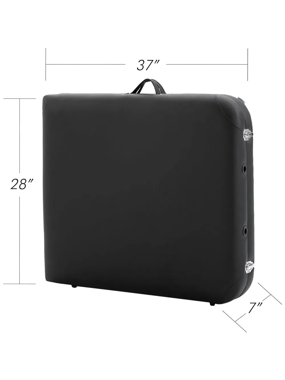 Massage Table, All-Inclusive Portable Massage Table (Black)