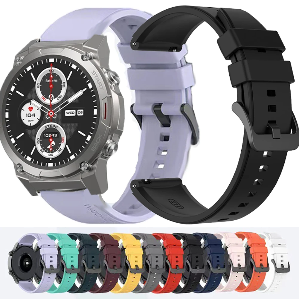 22Mm Silicone Strap…