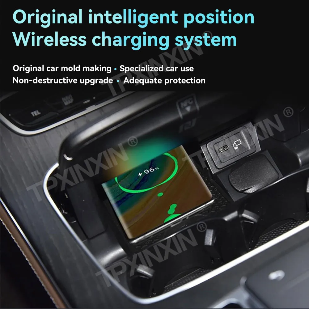 لمرسيدس بنز الفئة E 2022 سريعة تشى شاحن سيارة لاسلكي شحن سريع ذكي الأشعة تحت الحمراء لوحة القيادة الهاتف المحمول #3