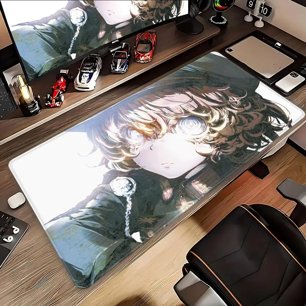 HYBXAXC 40x90mm HD Saga of Tanya the Evil Anime Mousepad Mouse Mat With Pad Prime Gaming XXL Keyboard Pad Stitch Padding Mat