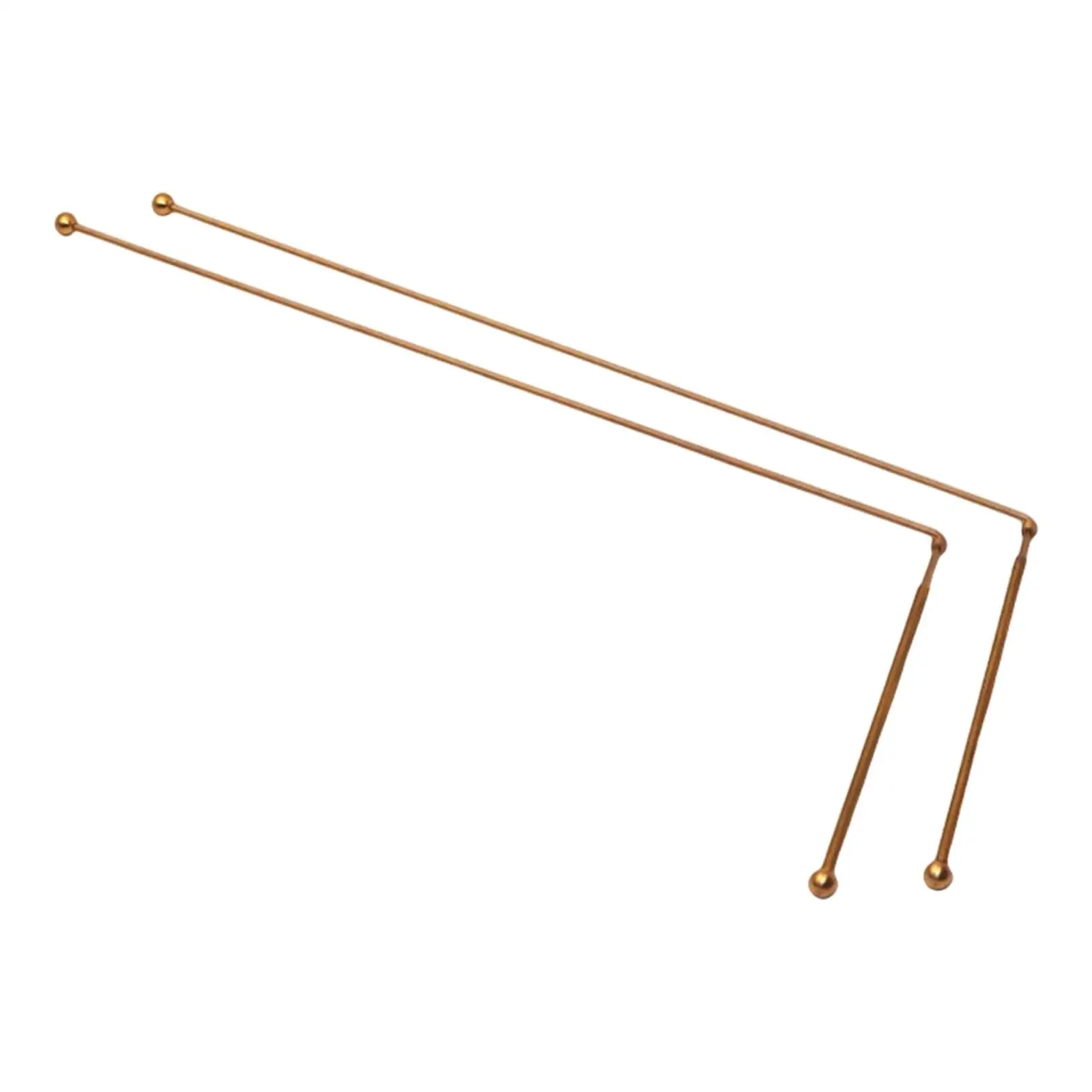 2Pcs Dowsing Rods,Pure Copper Detection Rods Traditional Sturdy Divining Rods Portable for Divining Water Treasure Supplies