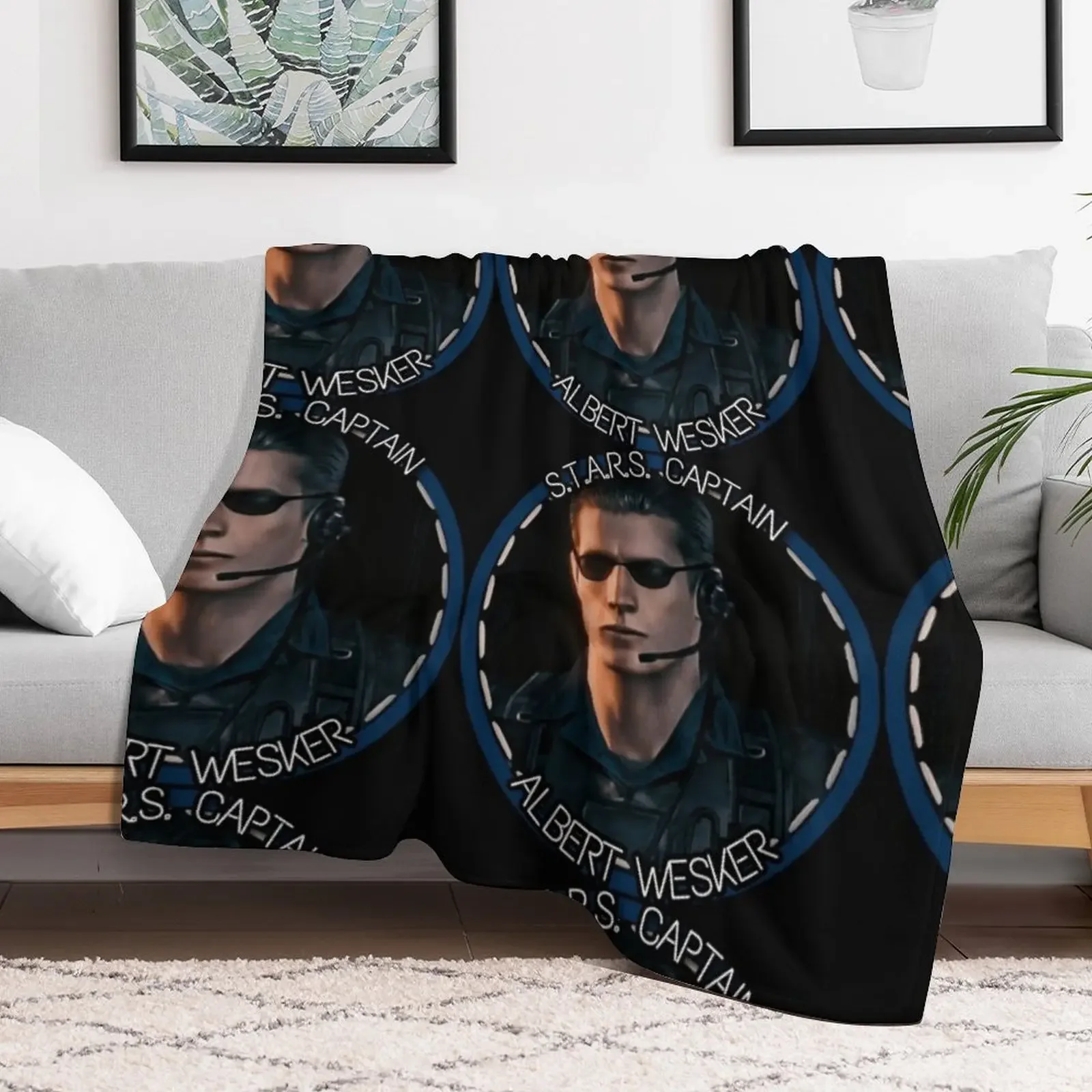 Captain Wesker Throw Blanket manga Large Blankets Sofas Of Decoration Plaid Blankets