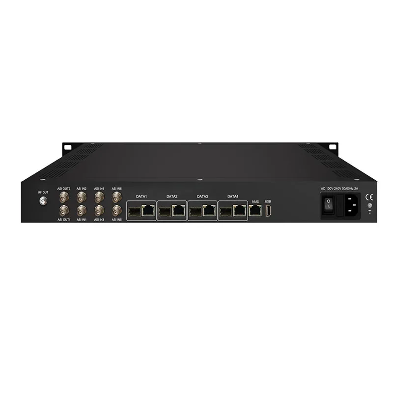 8 16 IP to RF Carrier ASI to RF IP QAM Cable, Front End Equipment, DVB-T, ISDBT, DVB-C, Multiplexer Modulator for Digital TV