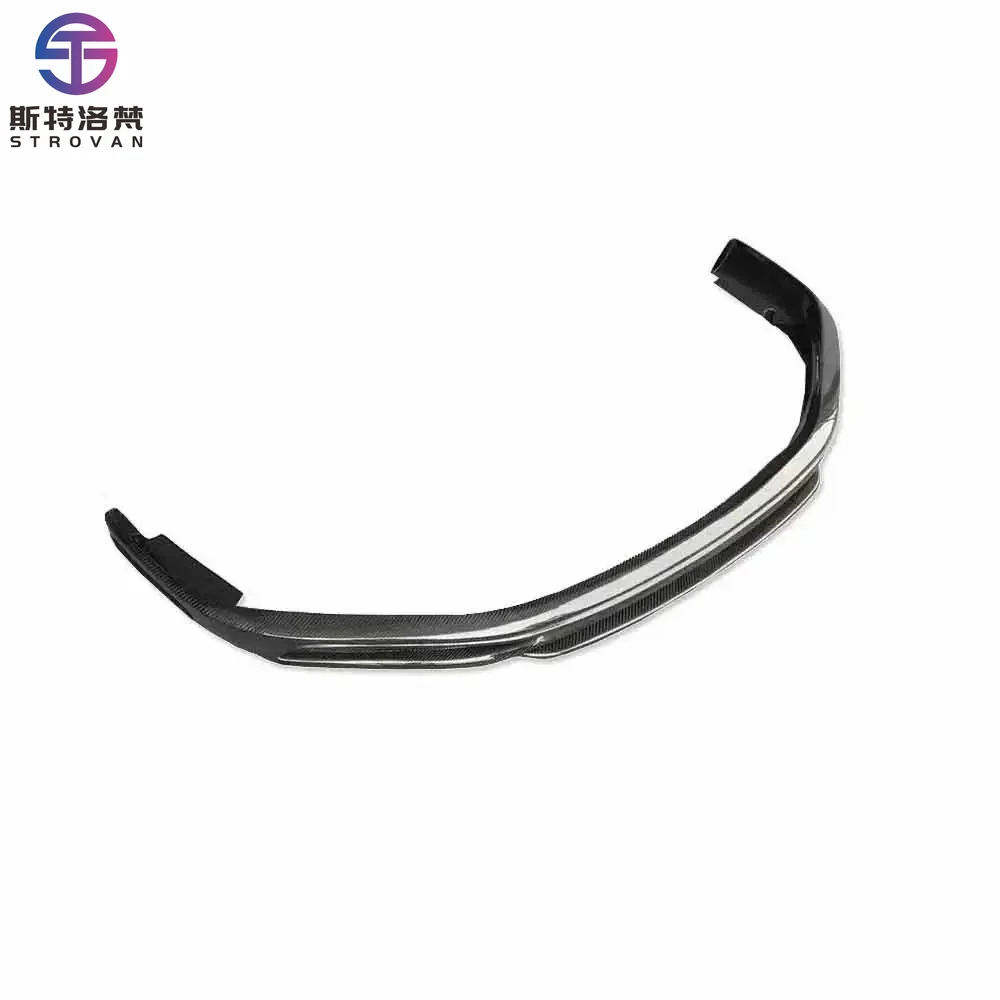 STLF T Style Carbon Fiber Front Chin Lip Splitter for Porsches 992 911 2019-UP Front Bumper Chin Spoiler Splitter Body Kit
