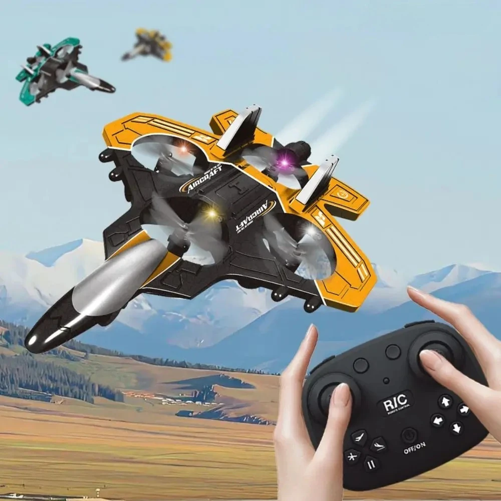 

EPP Foam Remote Control Foam Fighter RC Drones Rechargeable Glider Flying Helicopter Toy 2.4G Stunt Gravity Sensing