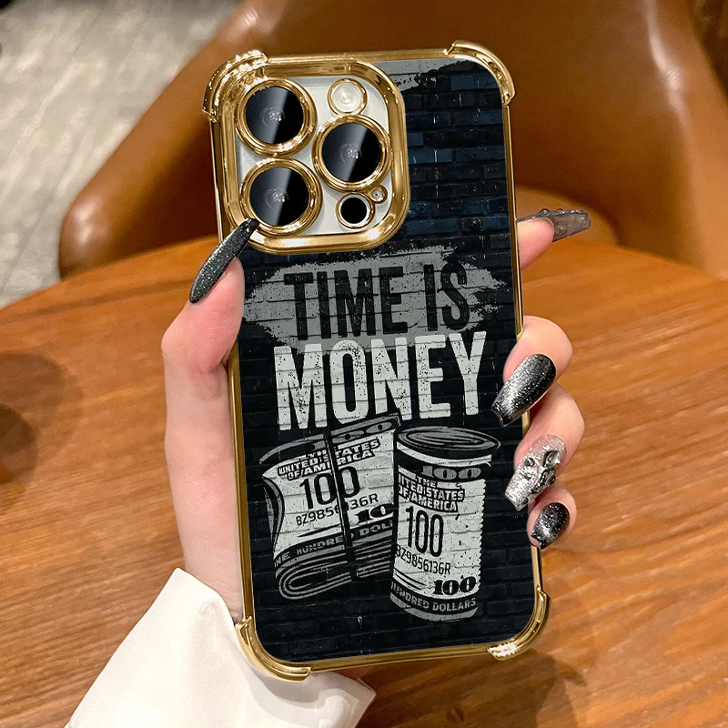 حافظة هاتف أبل آيفون 17 16 15 14 13 12 11Pro Max Plus مع حماية من السقوط في جميع الزوايا