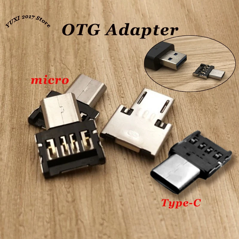 OTG Micro USB Type C Adapter Data Connector For Mobile Phones Tablets External USB Drives Mice Keyboards Controllers Cameras Etc