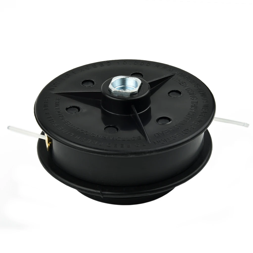 Trimmer Trimmer Head Black Dual Line Plastic Replace Spare Feed For Brushcutter Head Parts Convenience High Quality