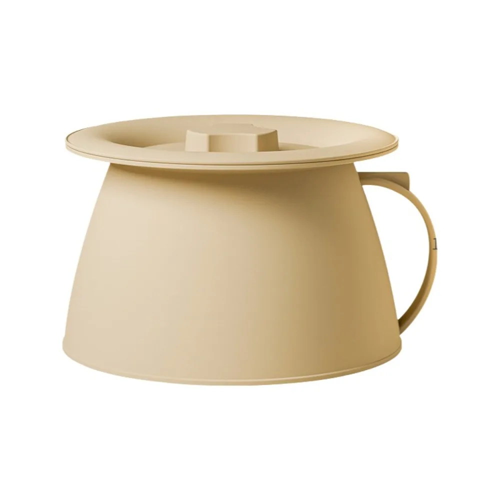 

Durable 1.5L Chamber Pot Thickened Leak-Proof Spittoon with Lid Plastic Bedpan Bedroom