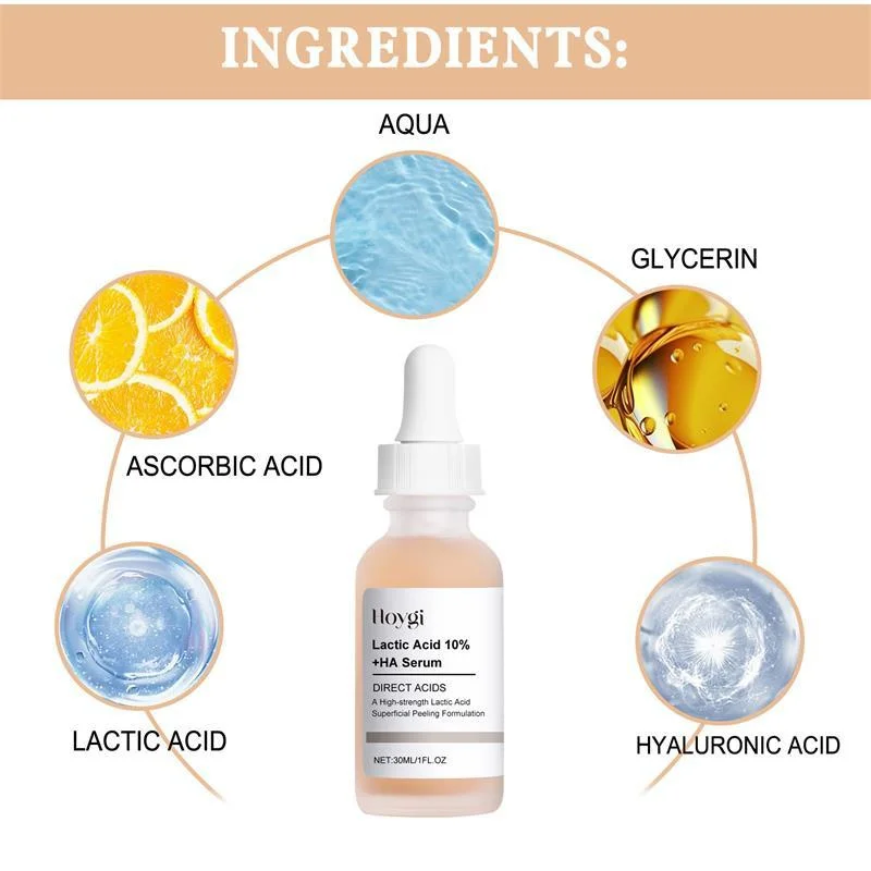 ลบรูขุมขนขนาดใหญ่เซรั่มLactic Acid Pore Shrinking Serum Face Pore Minimizing Smooth Skin Care Moisturizingเกาหลีผลิตภัณฑ์