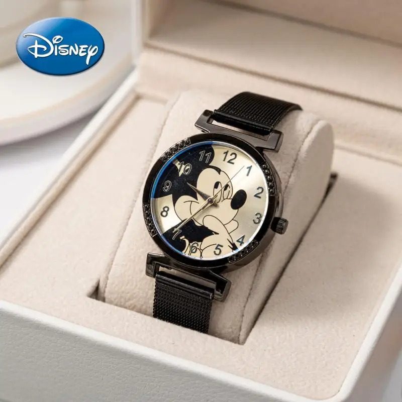 Kawaii Disney Mickey Mouse Cartoon High-End Quartz Watch Adjustable Watch Ultrathin Ladies Watch Clock Wrist Relogio Feminino