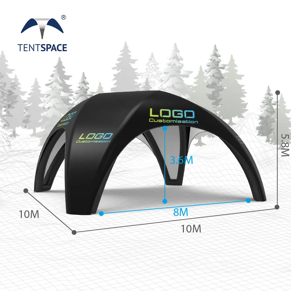 High Quality Portable Waterproof Fast Installation Custom Size Advertising Inflatable Car Event Tent Side Awning Gazebo Marquee