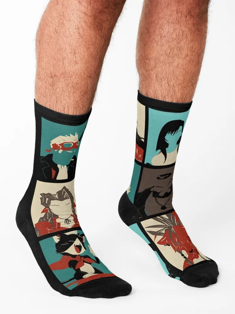 Fantasia final sete meias térmicas homem inverno presentes de inverno meia de aquecimento meias de rugby masculino feminino