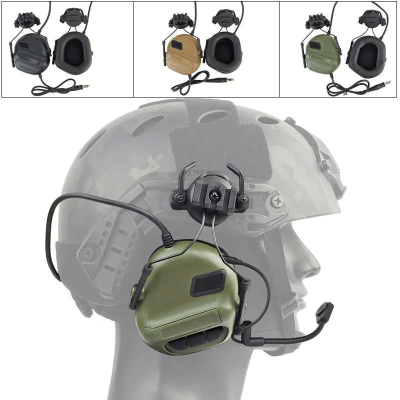 

Tactical Communication Headset Non Sound Picking Non Noise Cancelling Headsets for Hunting Helmet Airsoft Wargame Earphone