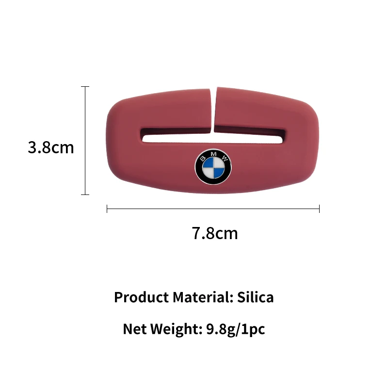 Car Seatbelt Buckle Cover Silicone Anti-scratch Protector Safety Belt Buckle Guard Car Accessories Interior For BMW Motorsport F