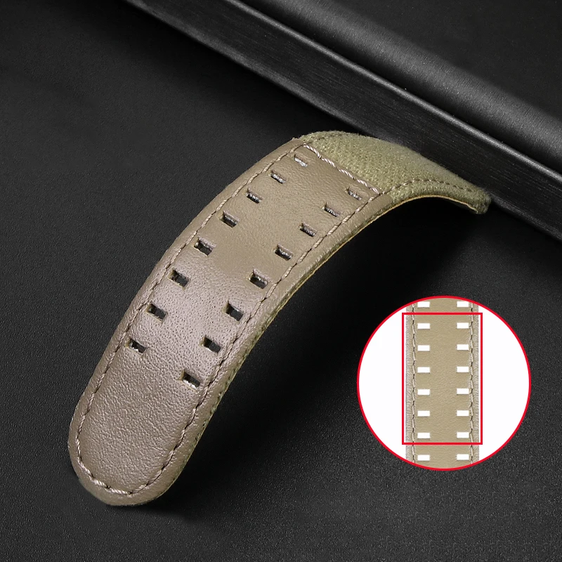 For Hamilton Khaki Field Watch h760250/h77616533/h70605963 H68201993 Watch Strap Genuine Leather Nylon Men Watch Band 20mm 22mm