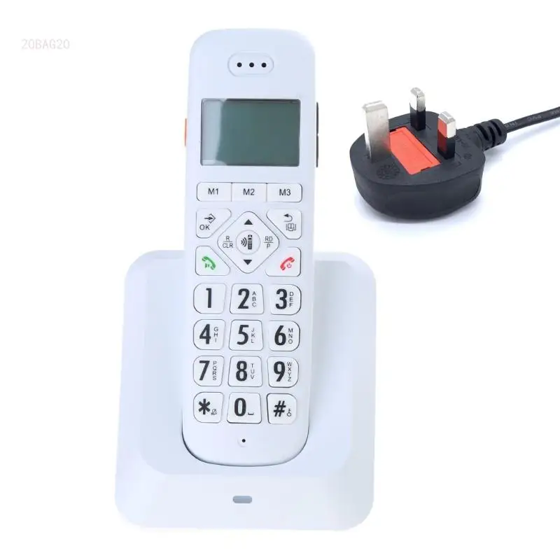 D1011 Cordless Phone with LCD Easy to Read Display CallerID/Call Waiting for Business and Home