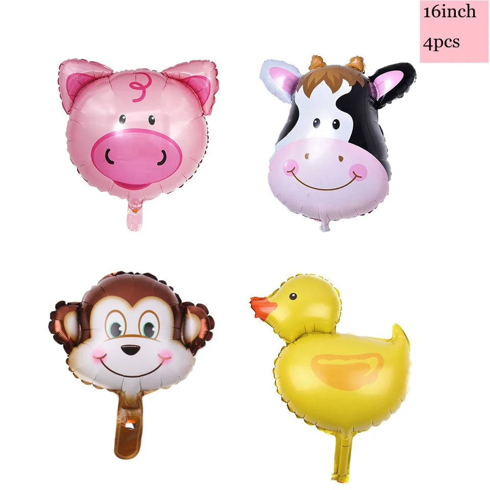 1Set Bauernhof Tier Papier Hut Karton Kuh/Schwein/Schafe Hüte Nette Süßigkeiten Taschen für Kinder Bauernhof Tiere thema Glücklich Geburtstag Party Decor – Detail 6