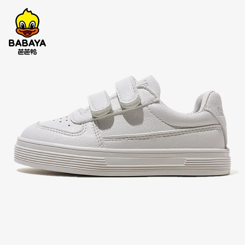 Babaya Children's Skate Shoes Baby Boys White Sneakers for Kids 2023 Autumn New Girls Shoes Breathable Casual Shoes Toddler