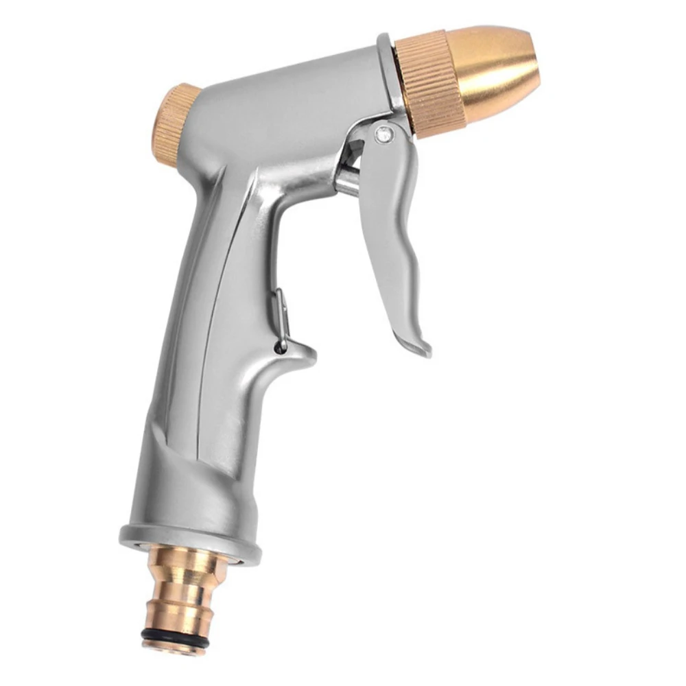 High Pressure Water Spray Gun Metal Brass Nozzle Garden Hose Pipe Lawn Car Wash Sprayer Sprinkler Car Wash Tool Water Guns